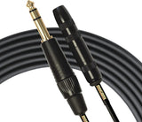 Mogami GOLD EXT-10 / GOLD EXT-25 Balanced Headphone Line Extension Cable, 1/4" TRS Female Plug to TRS Male Plug, Gold Contacts, Straight Connectors