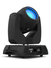 Chauvet Rogue R2X Beam, high powered beam fixture with a single color wheel, single static gobo wheel, and overlapping prisms