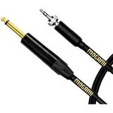 Mogami GOLD-BPSE-TS-24 / GOLD-BPSE-TS-24-R Gold Belt-Pack Cable with 3.5mm Plug to 1/4" Right-Angled / Straight Plug Connector for Sennheiser Wireless System (24")