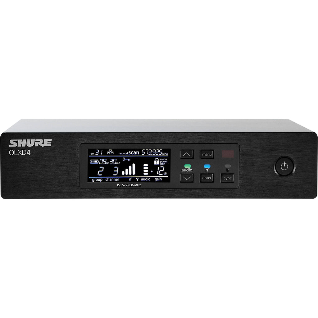 Shure QLXD4 Half-Rack, Single Channel Receiver for QLXD Transmitters