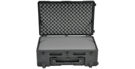 SKB 3R2817-10B-CW Front View with Cubed Foam (Open)