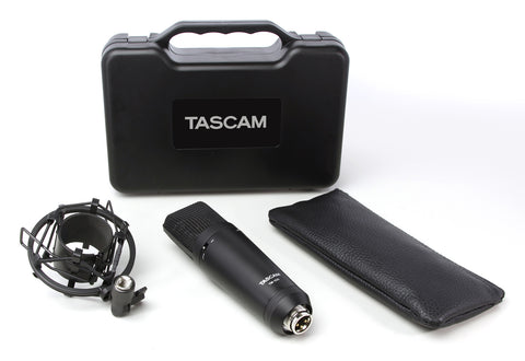 Tascam TM-180 flight case, pouch and shock mount